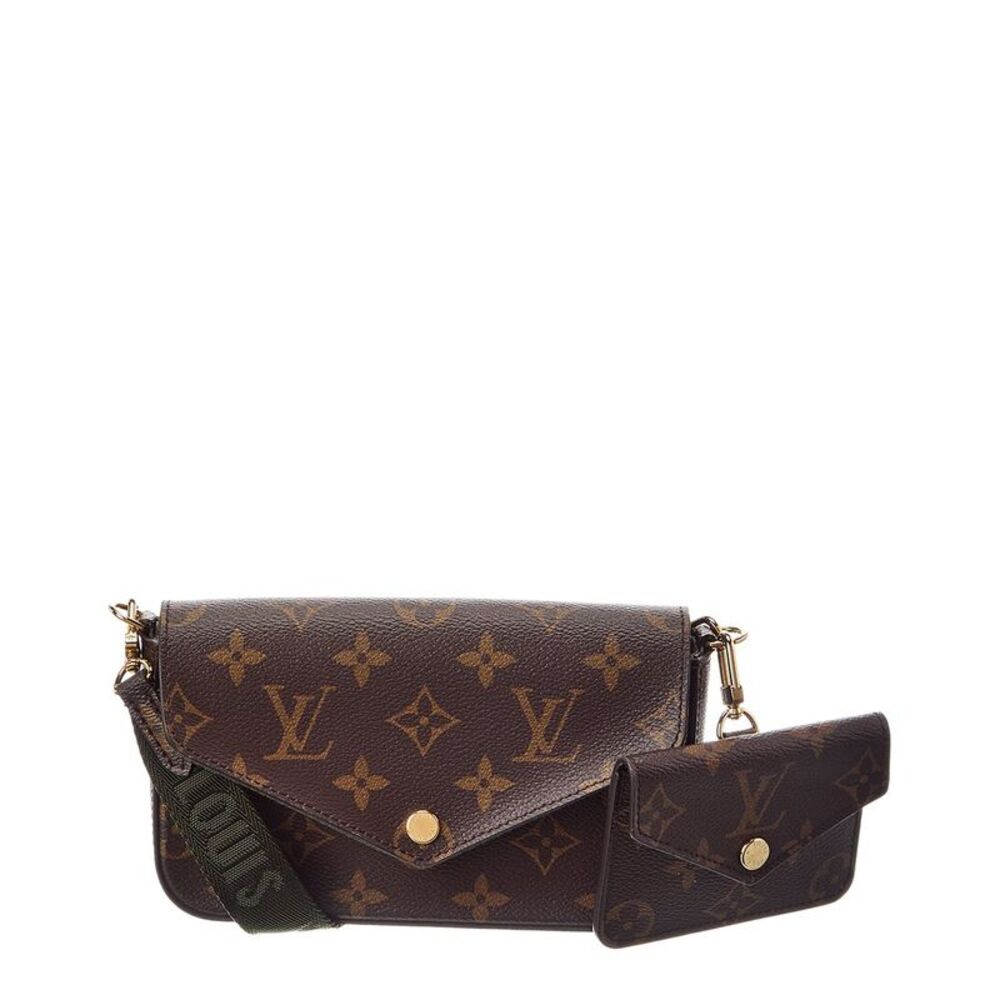 Louis Vuitton Brown Monogram Canvas Felicie Strap & Go (Authentic Pre-Loved)